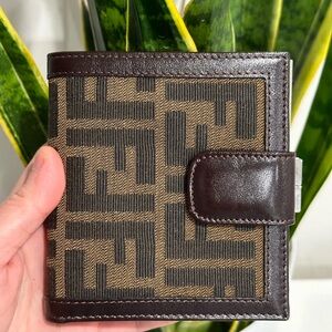 ❌SOLD❌ Fendi Zucca Bifold Compact Wallet